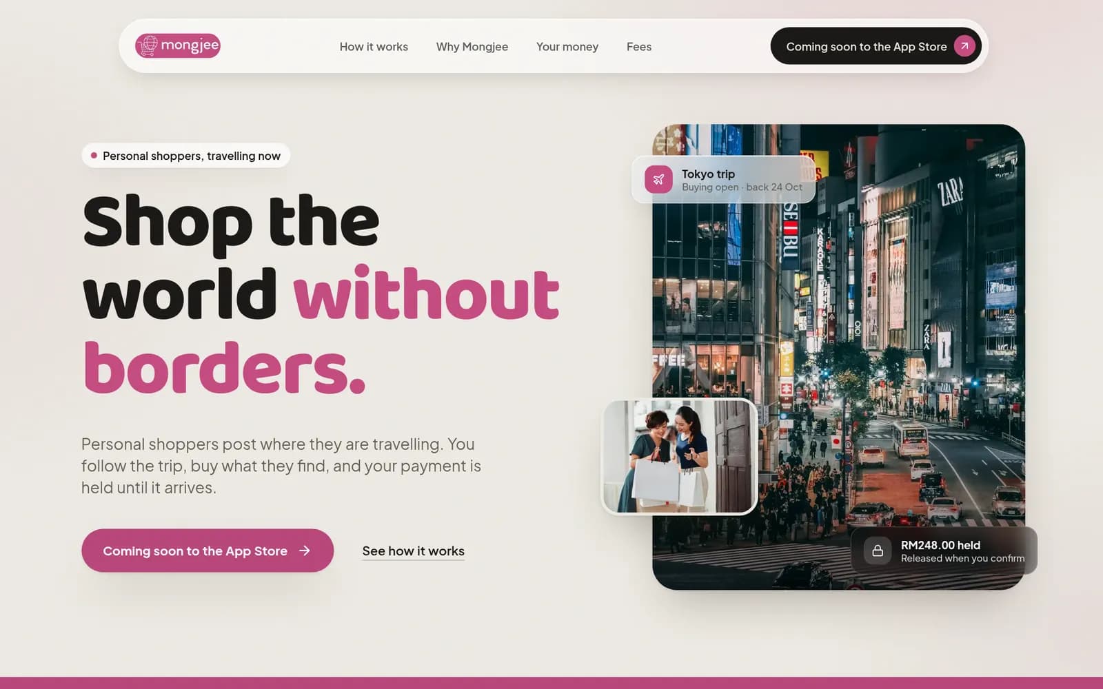 The Mongjee website